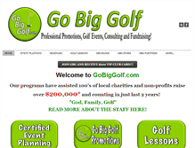 Tablet Screenshot of gobiggolf.com